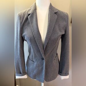 EXPRESS Small Women's Gray Single-Button Blazer Jacket Office Formal Casual